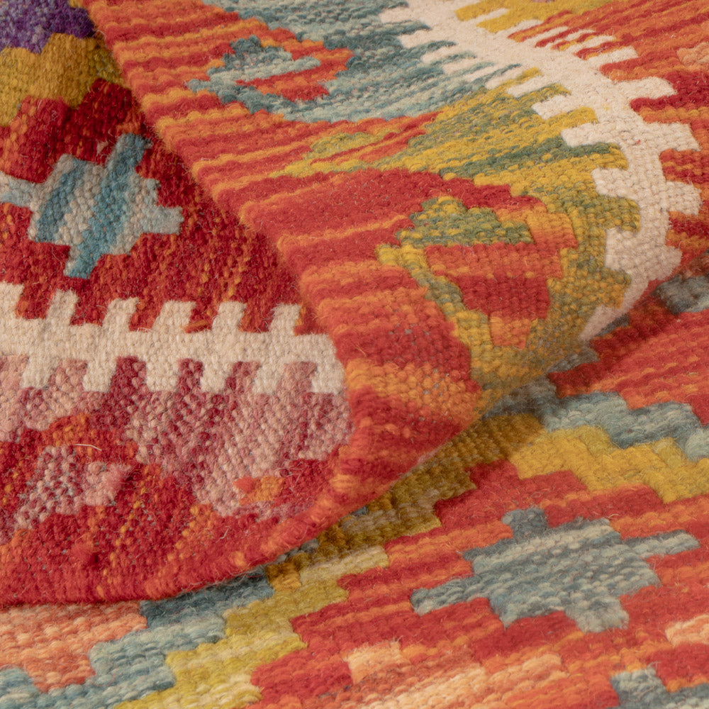 Kelim Carpet - Splash - 119 x 80 cm - flerfärgad