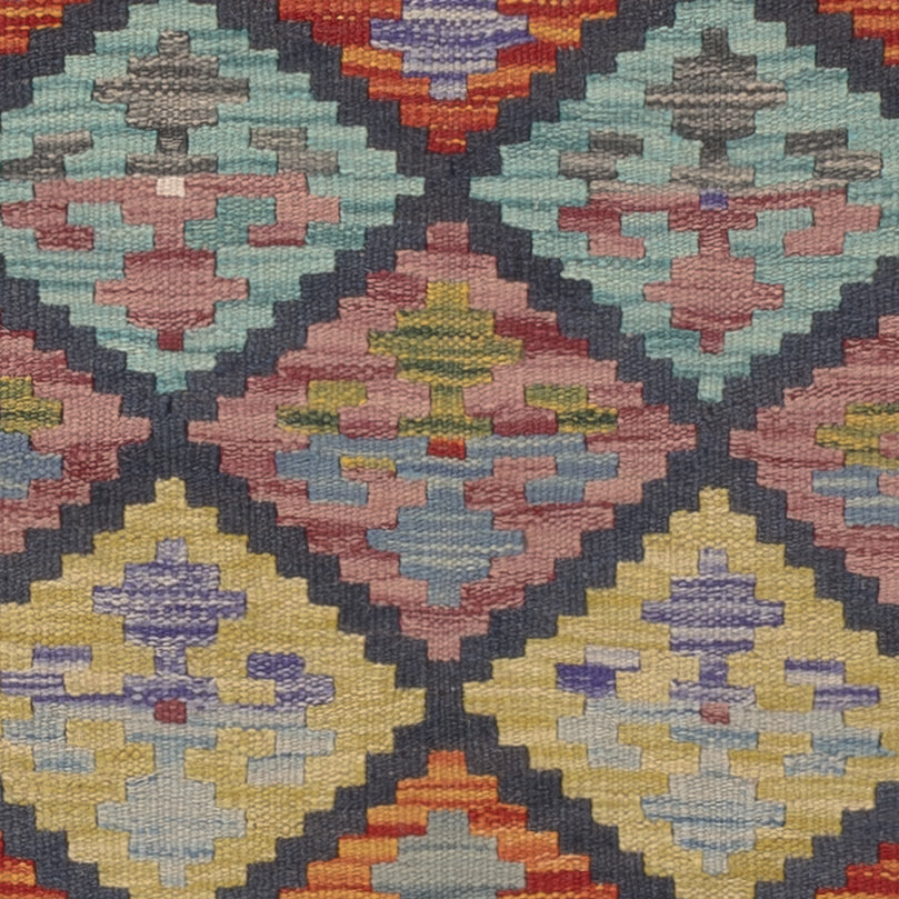 Kelim Carpet - Splash - 123 x 86 cm - flerfärgad