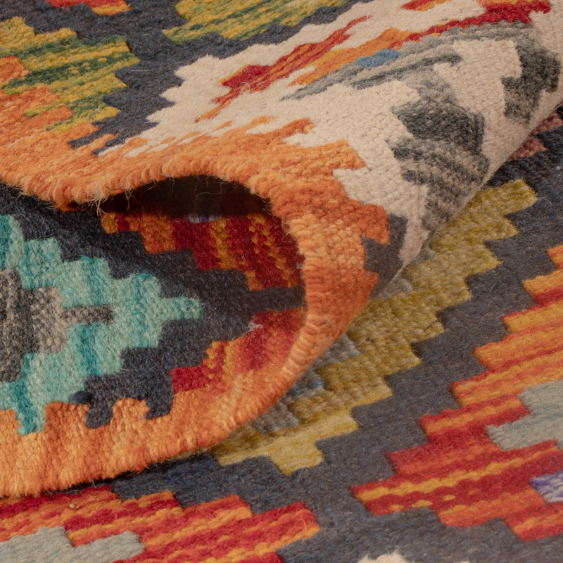 Kelim Carpet - Splash - 123 x 86 cm - flerfärgad