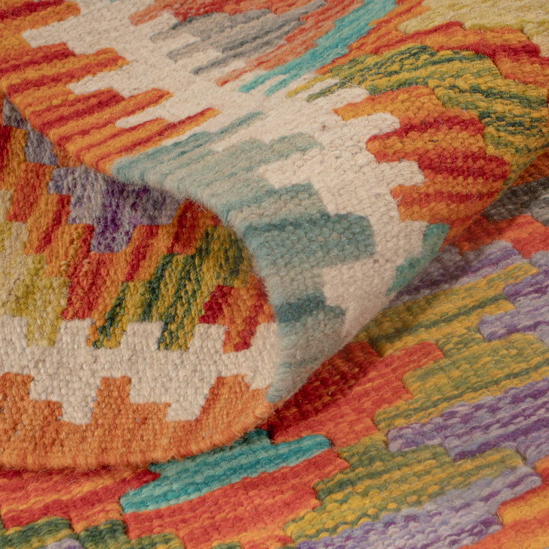 Kelim Carpet - Splash - 122 x 83 cm - flerfärgad