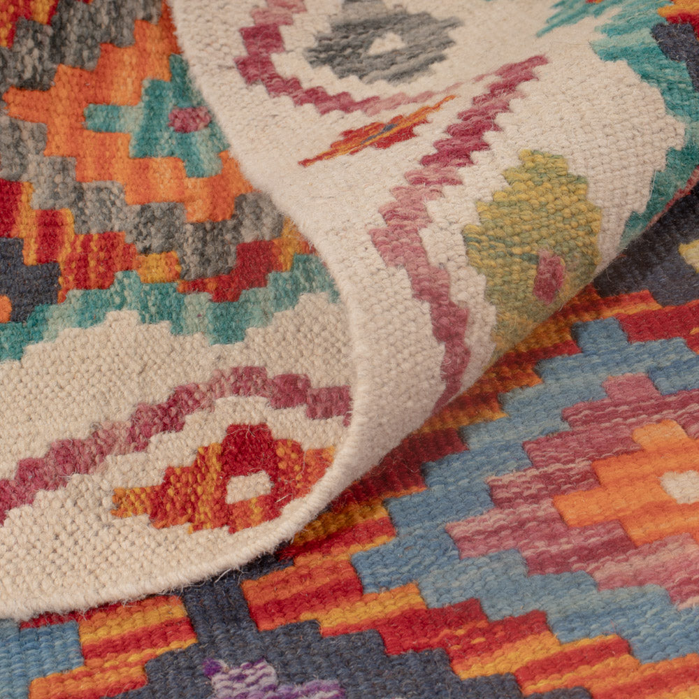 Kelim Carpet - Splash - 124 x 82 cm - flerfärgad