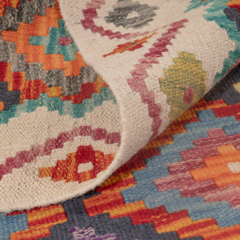 Kelim Carpet - Splash - 124 x 82 cm - flerfärgad