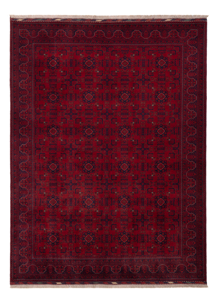 Afghansk matta - Kungliga - 235 x 174 cm - röd