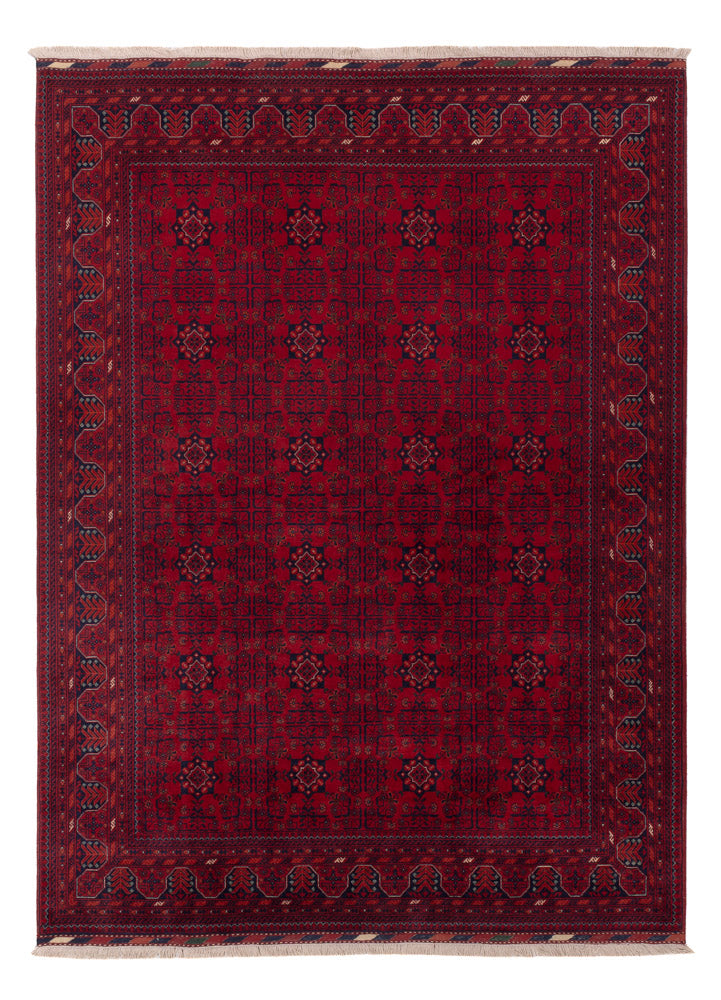 Afghansk matta - Kungliga - 234 x 171 cm - röd