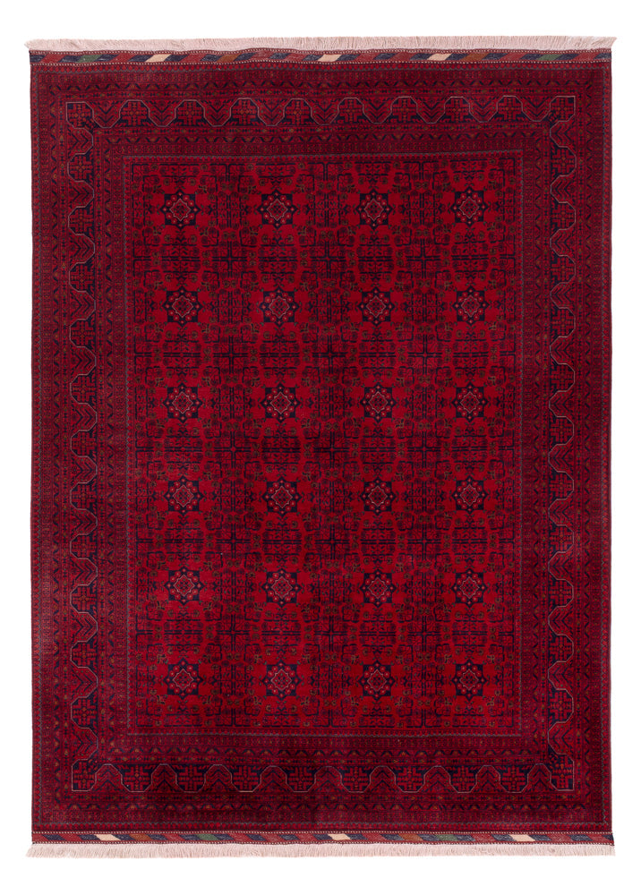 Afghansk matta - Kungliga - 234 x 171 cm - röd