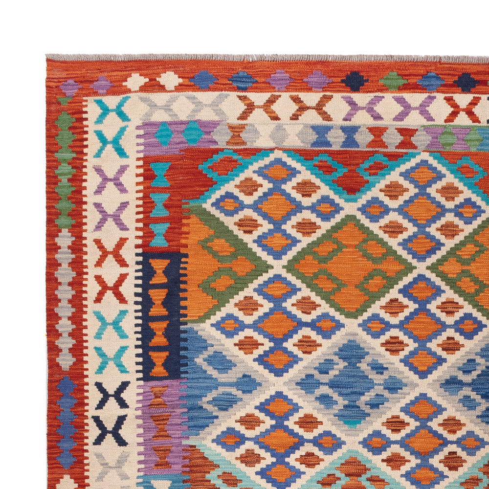Kelim Teppich - Splash - 348 x 249 cm - bunt
