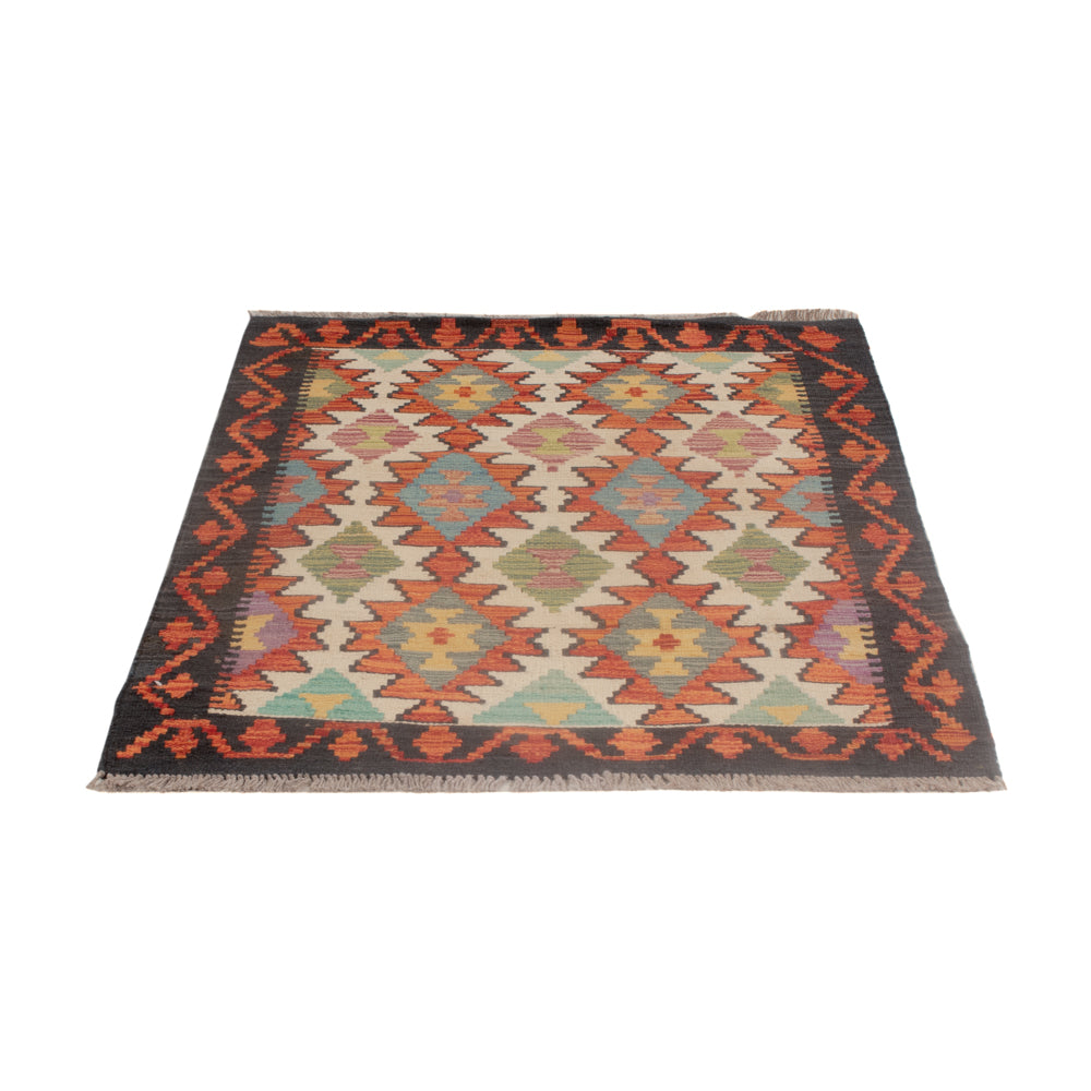 Kelim Carpet - Splash - 126 x 84 cm - flerfärgad