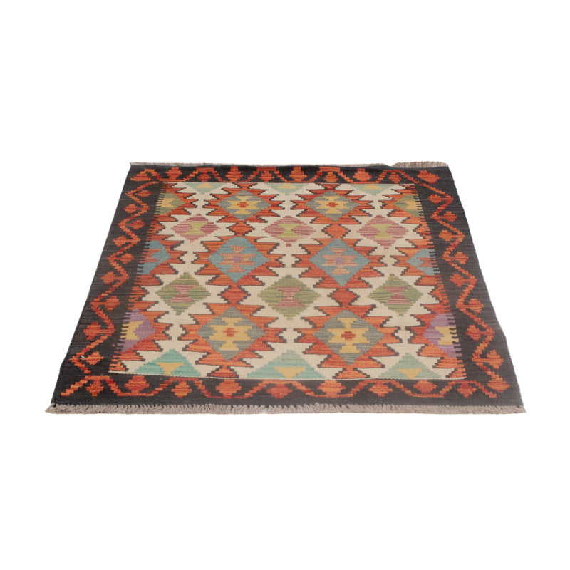 Kelim Carpet - Splash - 126 x 84 cm - flerfärgad