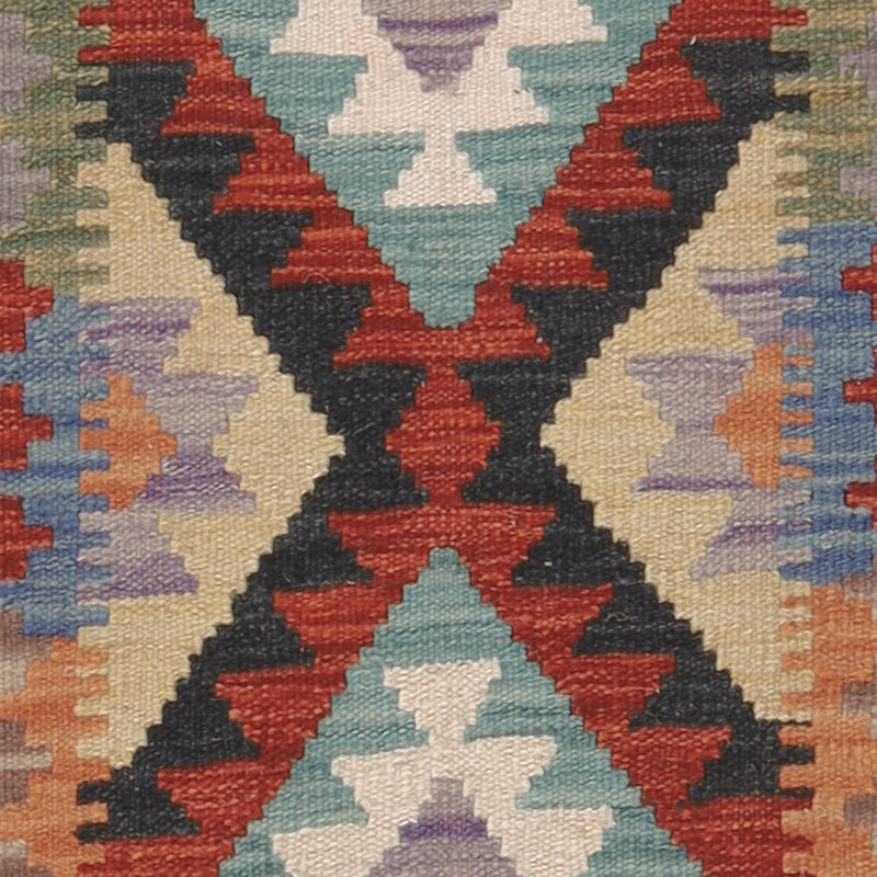 Kelim Carpet - Splash - 122 x 84 cm - flerfärgad