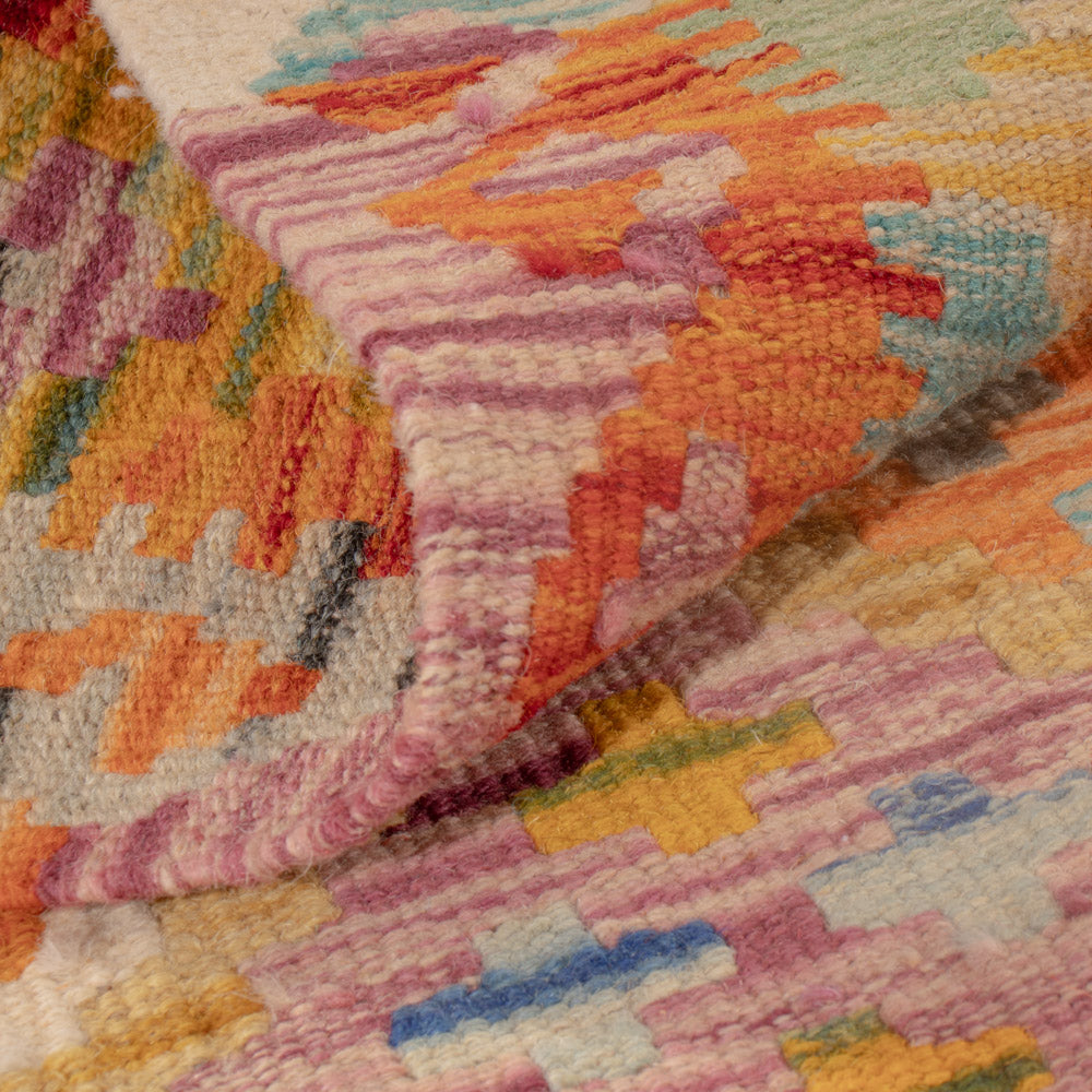 Kelim Carpet - Splash - 124 x 84 cm - flerfärgad