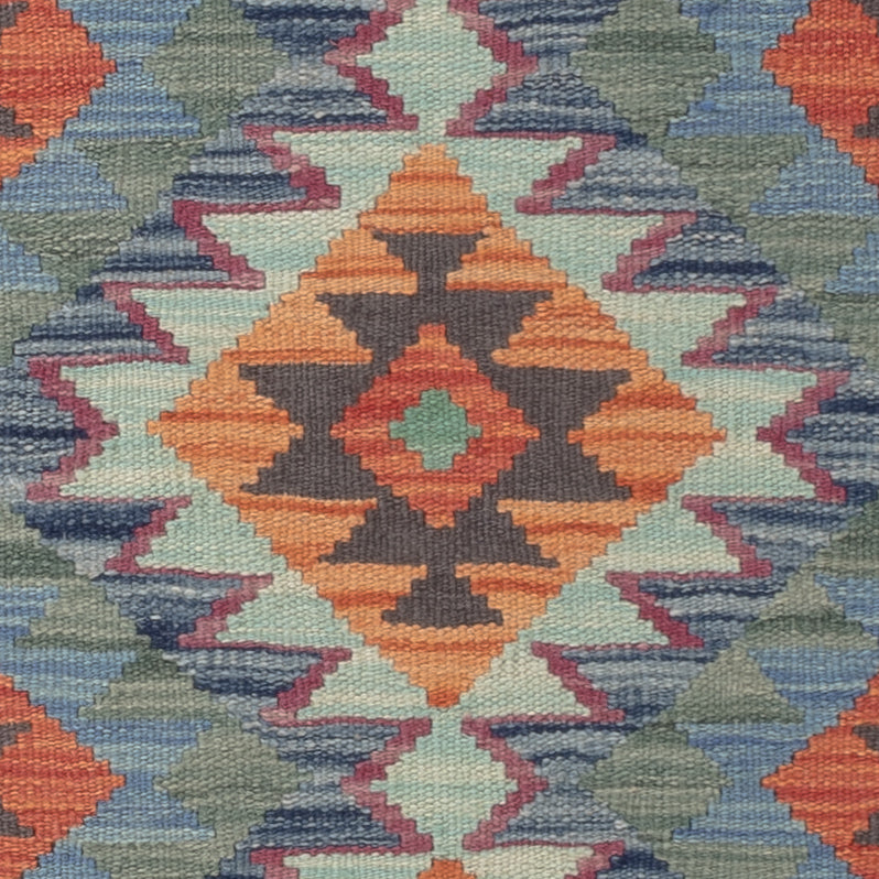 Kelim Carpet - Splash - 125 x 81 cm - flerfärgad