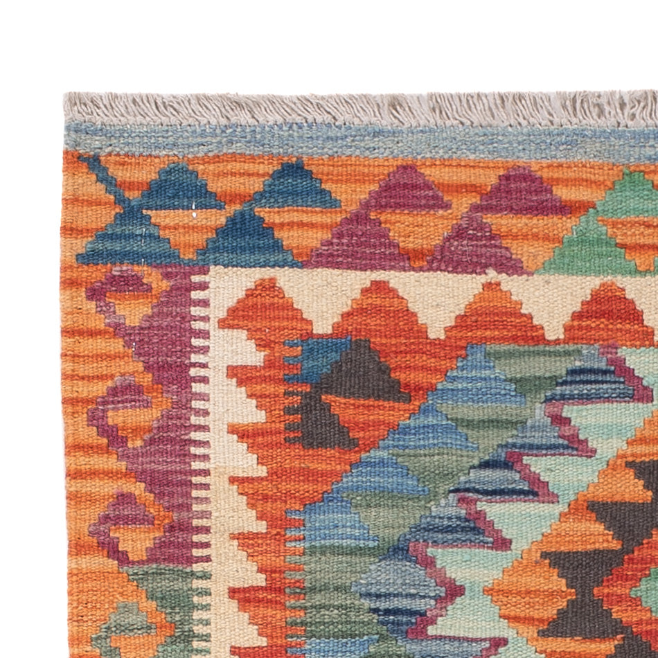 Kelim Carpet - Splash - 125 x 81 cm - flerfärgad