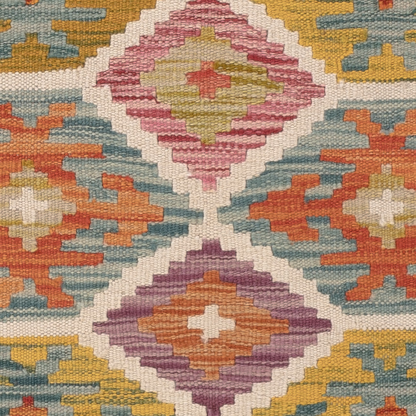 Kelim Carpet - Splash - 125 x 79 cm - flerfärgad