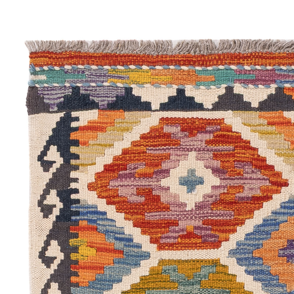 Kelim Carpet - Splash - 125 x 79 cm - flerfärgad