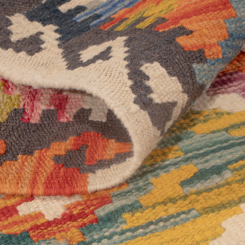 Kelim Carpet - Splash - 125 x 79 cm - flerfärgad