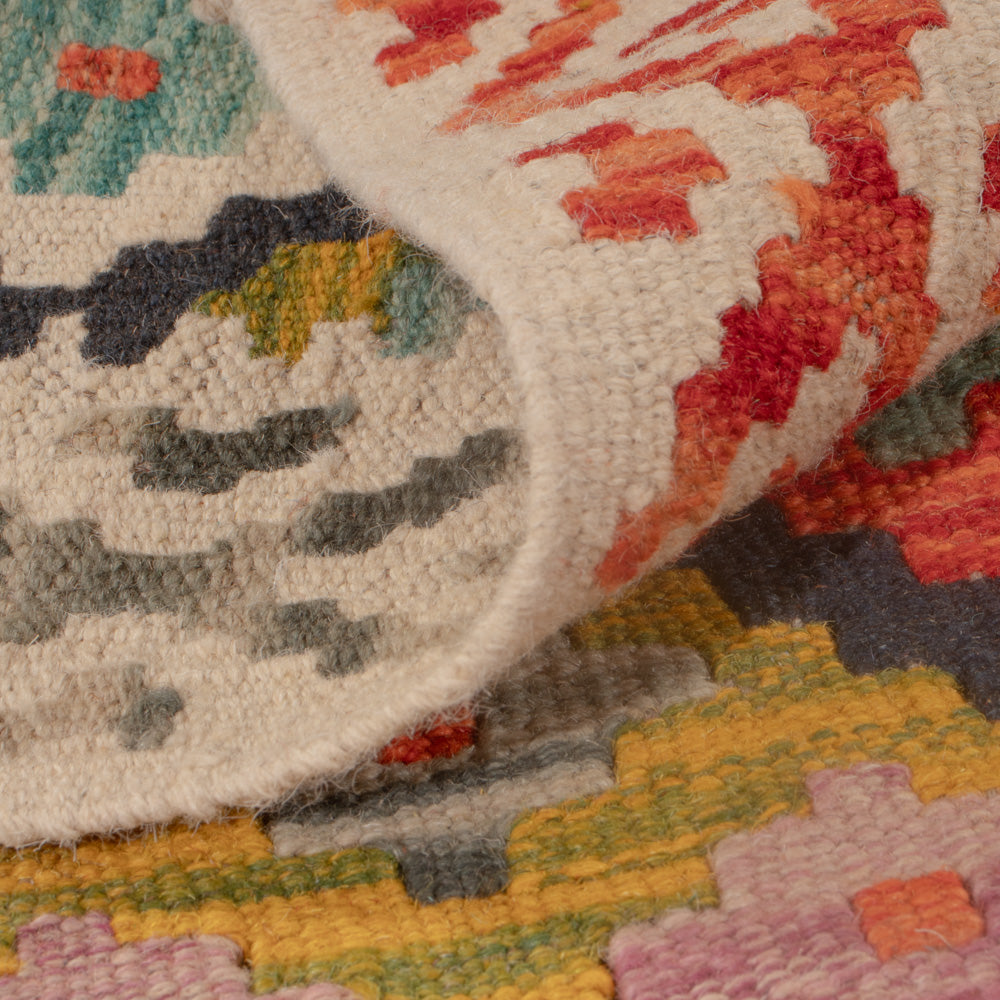 Kelim Carpet - Splash - 125 x 82 cm - flerfärgad