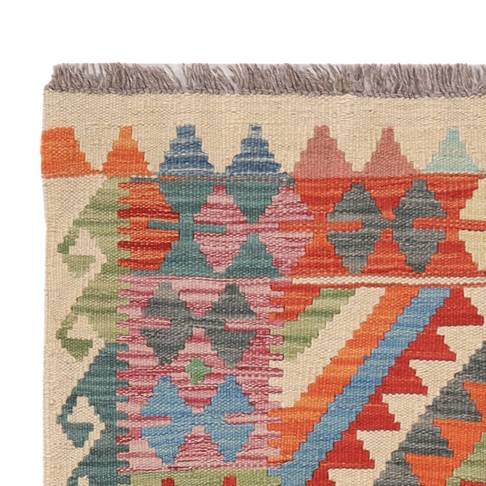 Kelim Carpet - Splash - 132 x 86 cm - flerfärgad