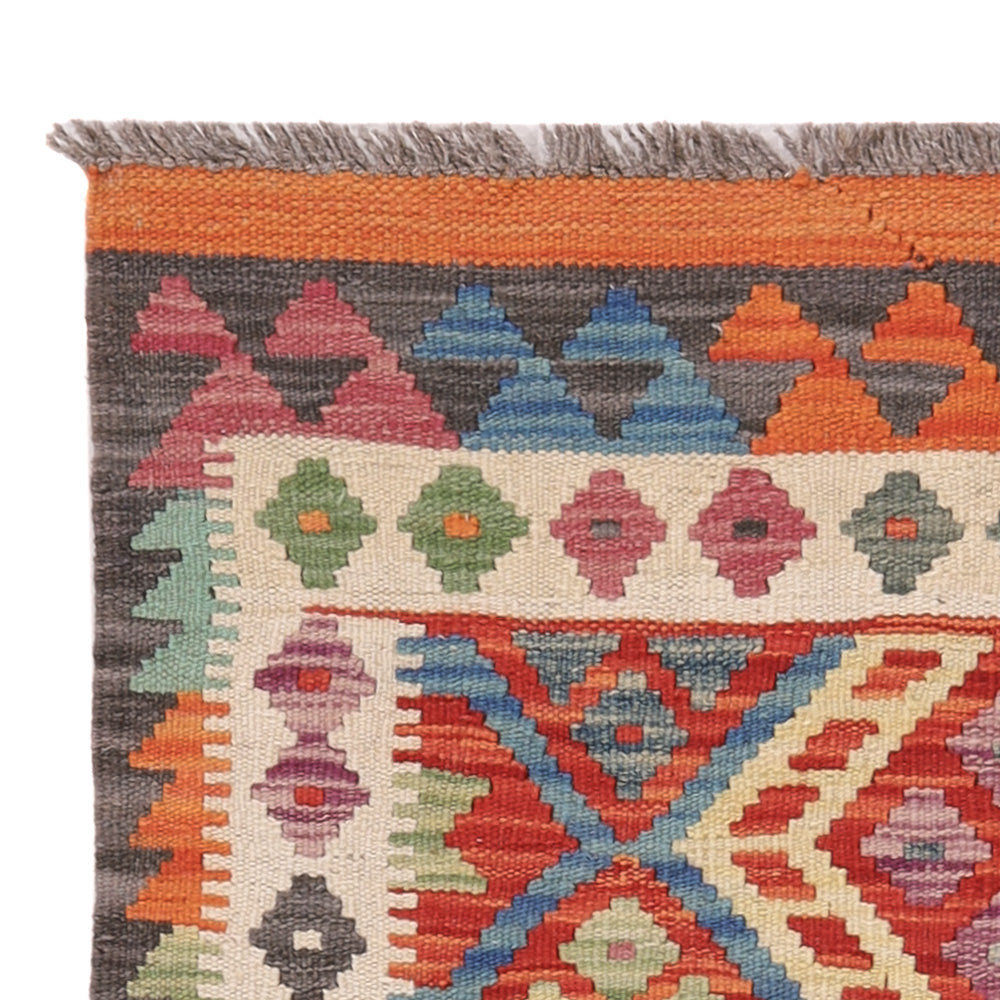 Kelim Carpet - Splash - 124 x 83 cm - flerfärgad