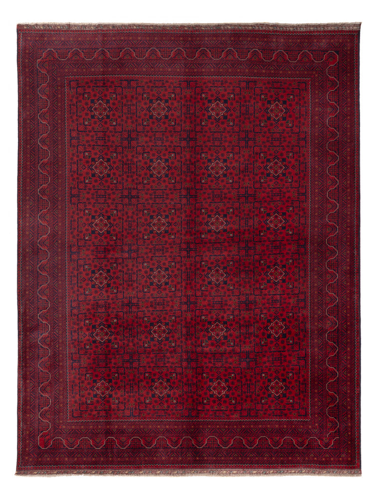 Afghansk matta - Kunduz - Kungliga - 333 x 256 cm - röd
