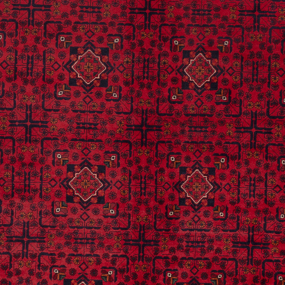 Afghansk matta - Kunduz - Kungliga - 343 x 247 cm - röd