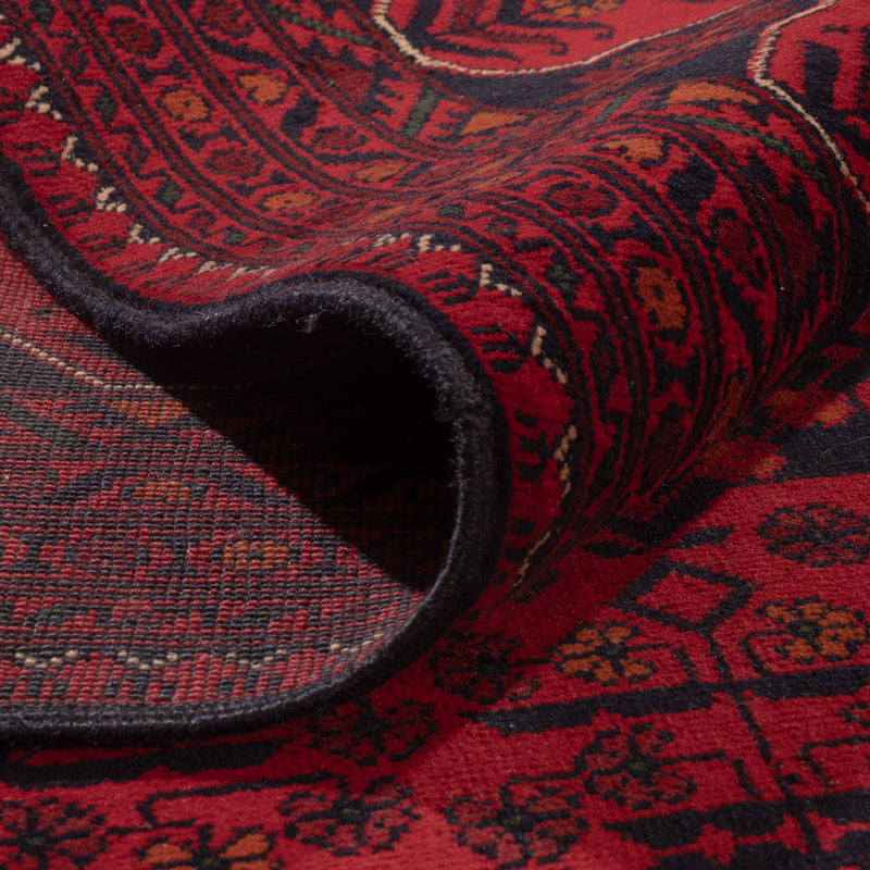 Afghansk matta - Kunduz - Kungliga - 343 x 247 cm - röd