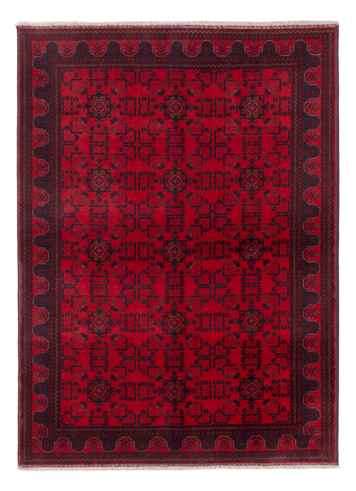 Afghansk matta - Kunduz - 243 x 173 cm - röd