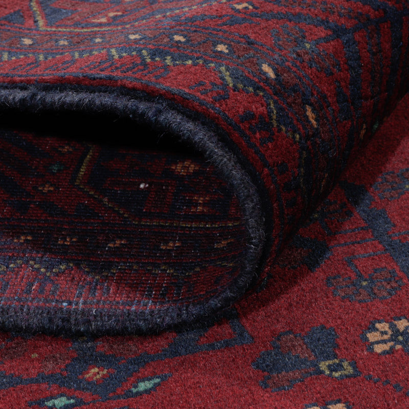 Afghansk matta - Kunduz - 200 x 147 cm - röd