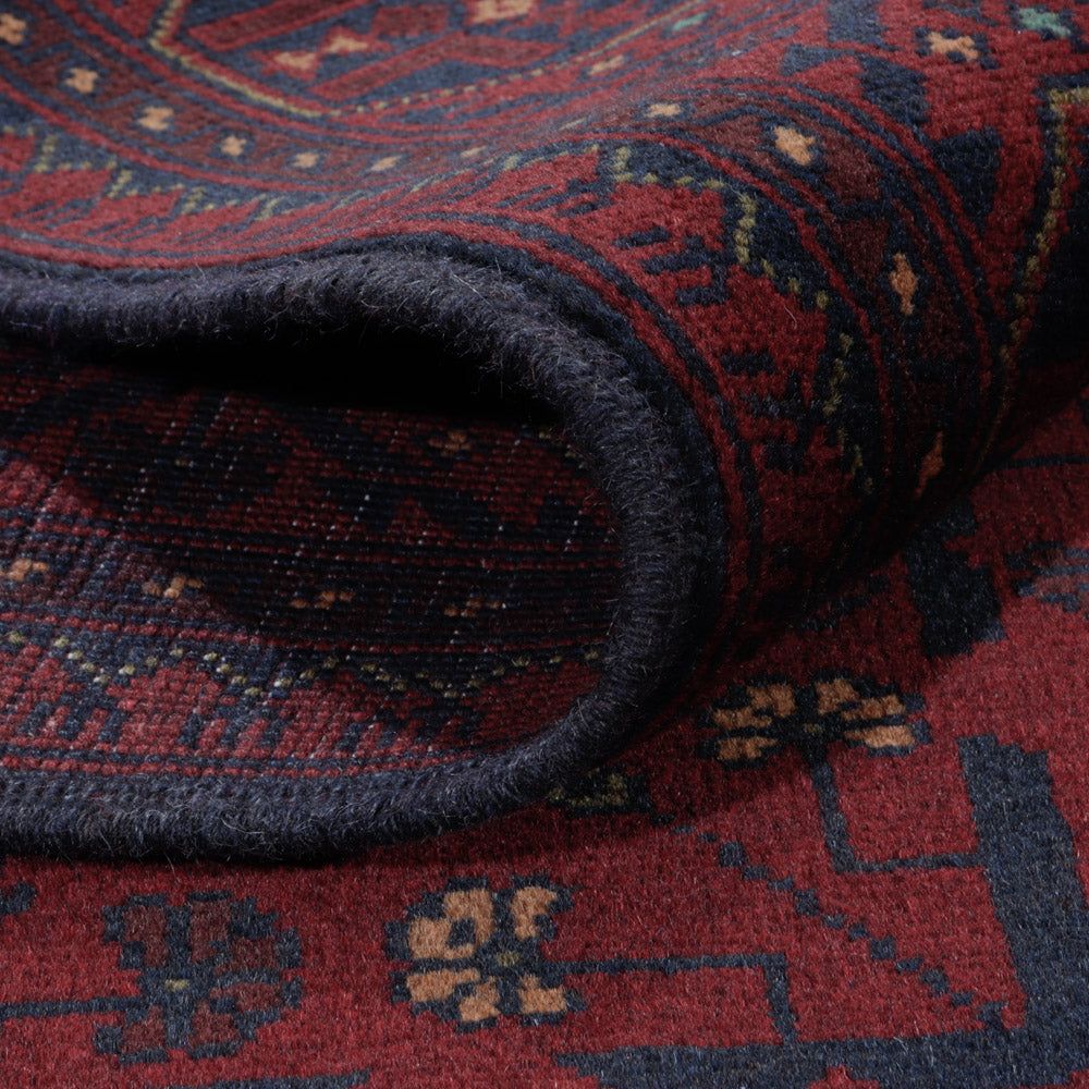 Afghansk matta - Kunduz - 200 x 150 cm - röd