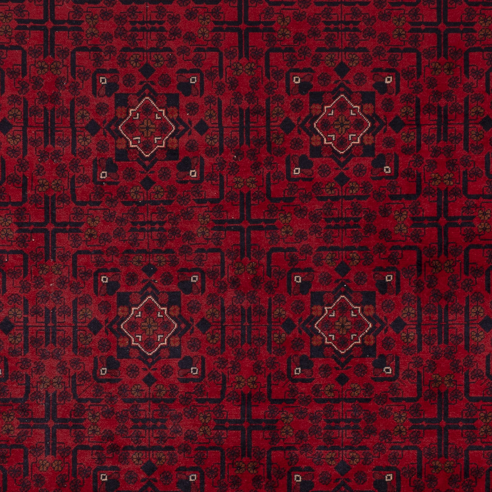 Afghansk matta - Kunduz - 347 x 254 cm - röd
