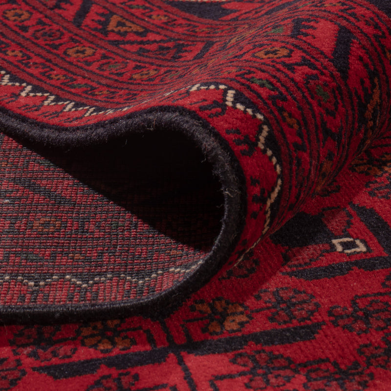 Afghansk matta - Kunduz - 347 x 254 cm - röd