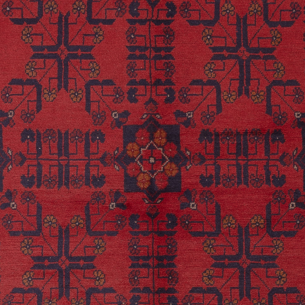 Afghansk matta - Kunduz - 224 x 177 cm - röd