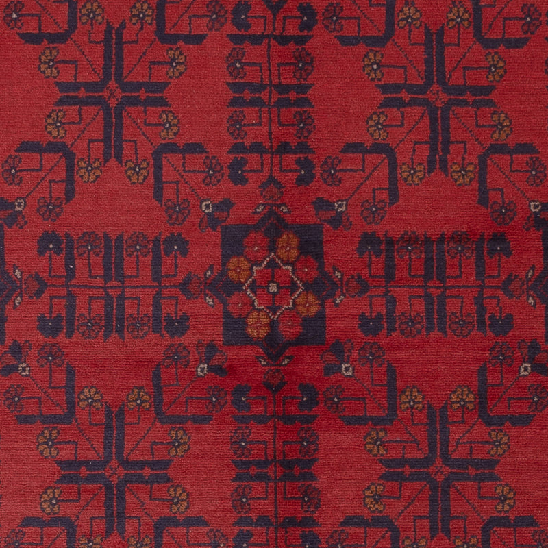 Afghansk matta - Kunduz - 224 x 177 cm - röd