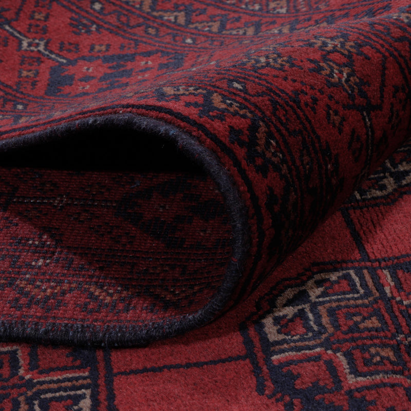 Afghansk matta - Kunduz - 199 x 150 cm - röd