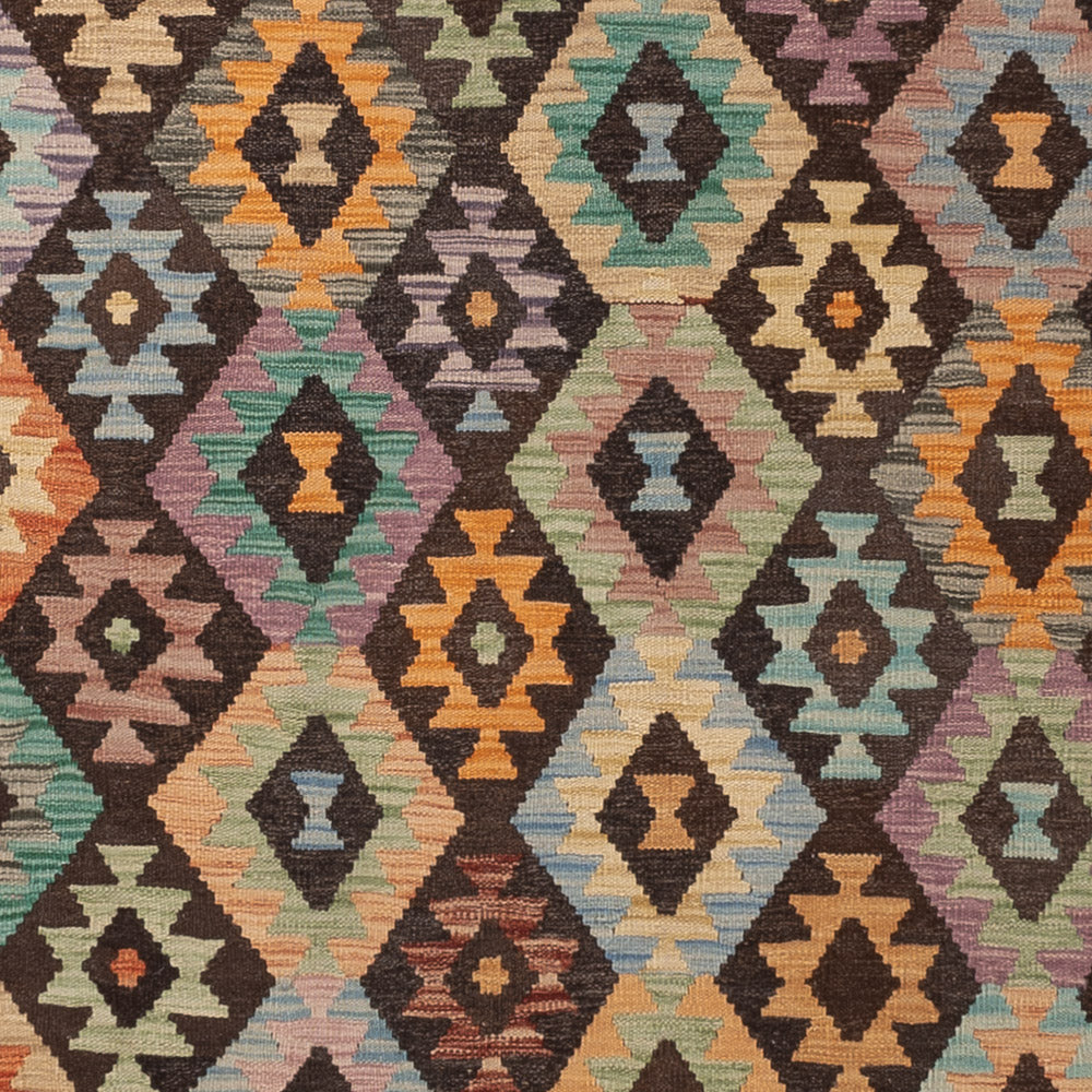 Kelim Teppich - Splash - 347 x 245 cm - bunt