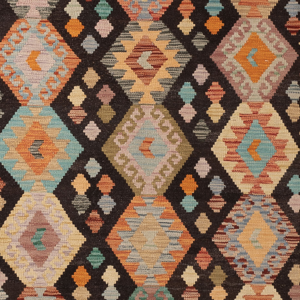 Kelim Teppich - Splash - 344 x 250 cm - bunt