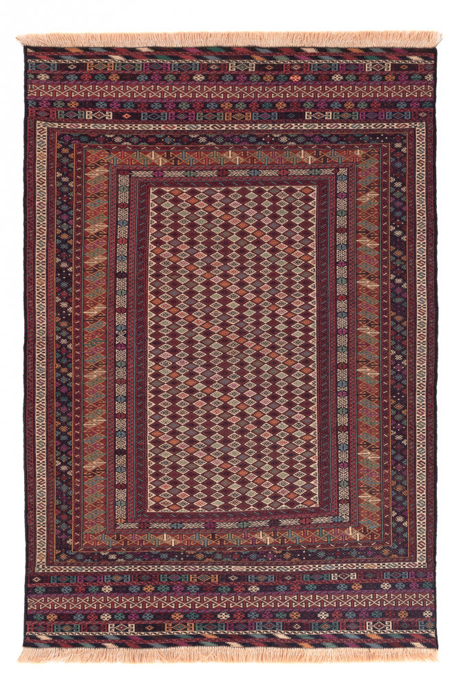 Kelim Carpet - orientalisk matta - 186 x 120 cm - flerfärgad