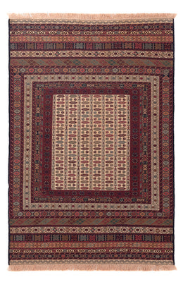 Kelim Carpet - orientalisk matta - 195 x 127 cm - flerfärgad