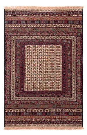 Kelim Carpet - orientalisk matta - 195 x 127 cm - flerfärgad