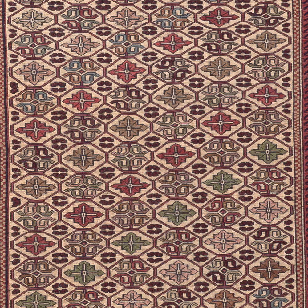 Kelim Carpet - orientalisk matta - 200 x 135 cm - flerfärgad