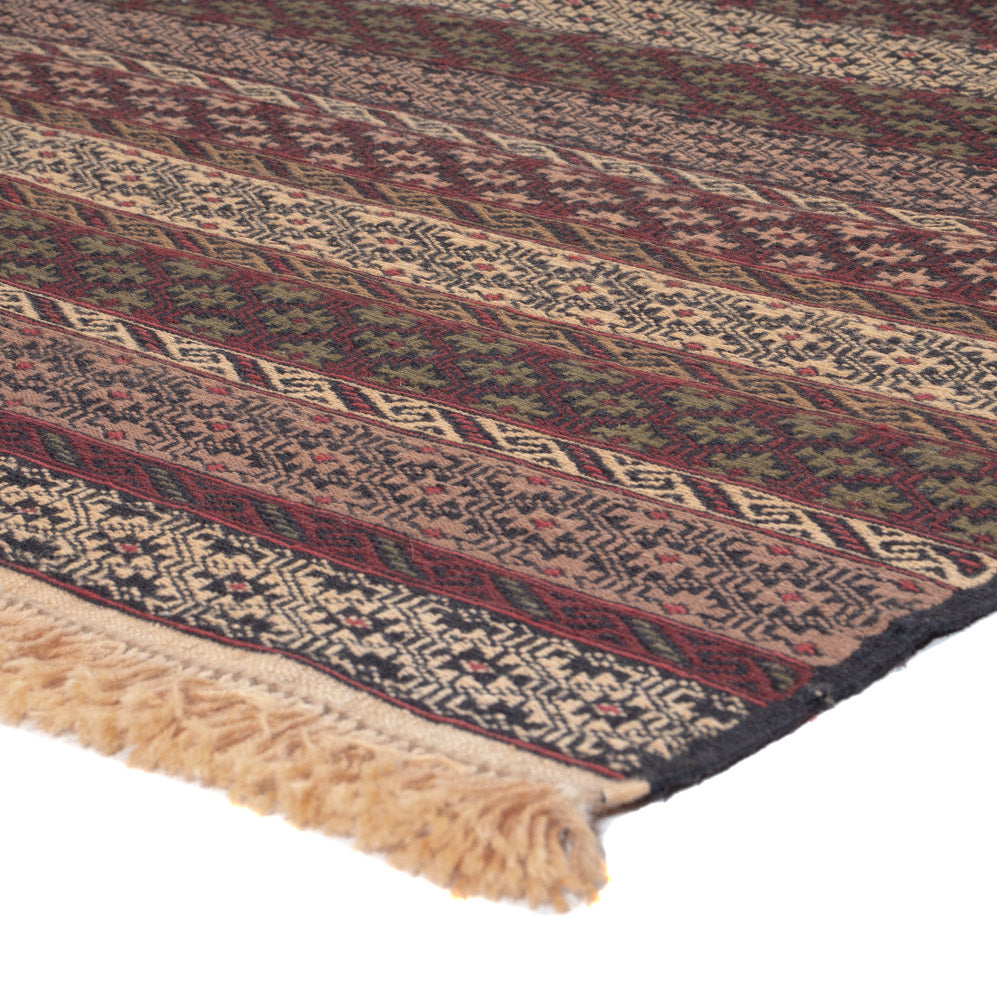 Kelim Carpet - orientalisk matta - 197 x 120 cm - flerfärgad