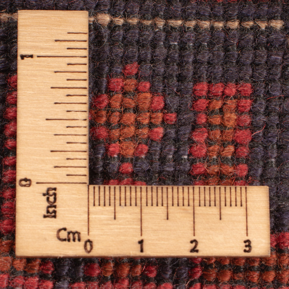 Afghansk matta - Kunduz - 238 x 176 cm - röd