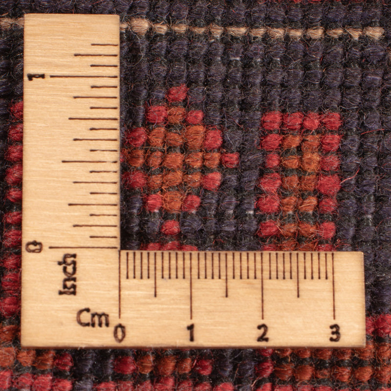 Afghansk matta - Kunduz - 238 x 176 cm - röd