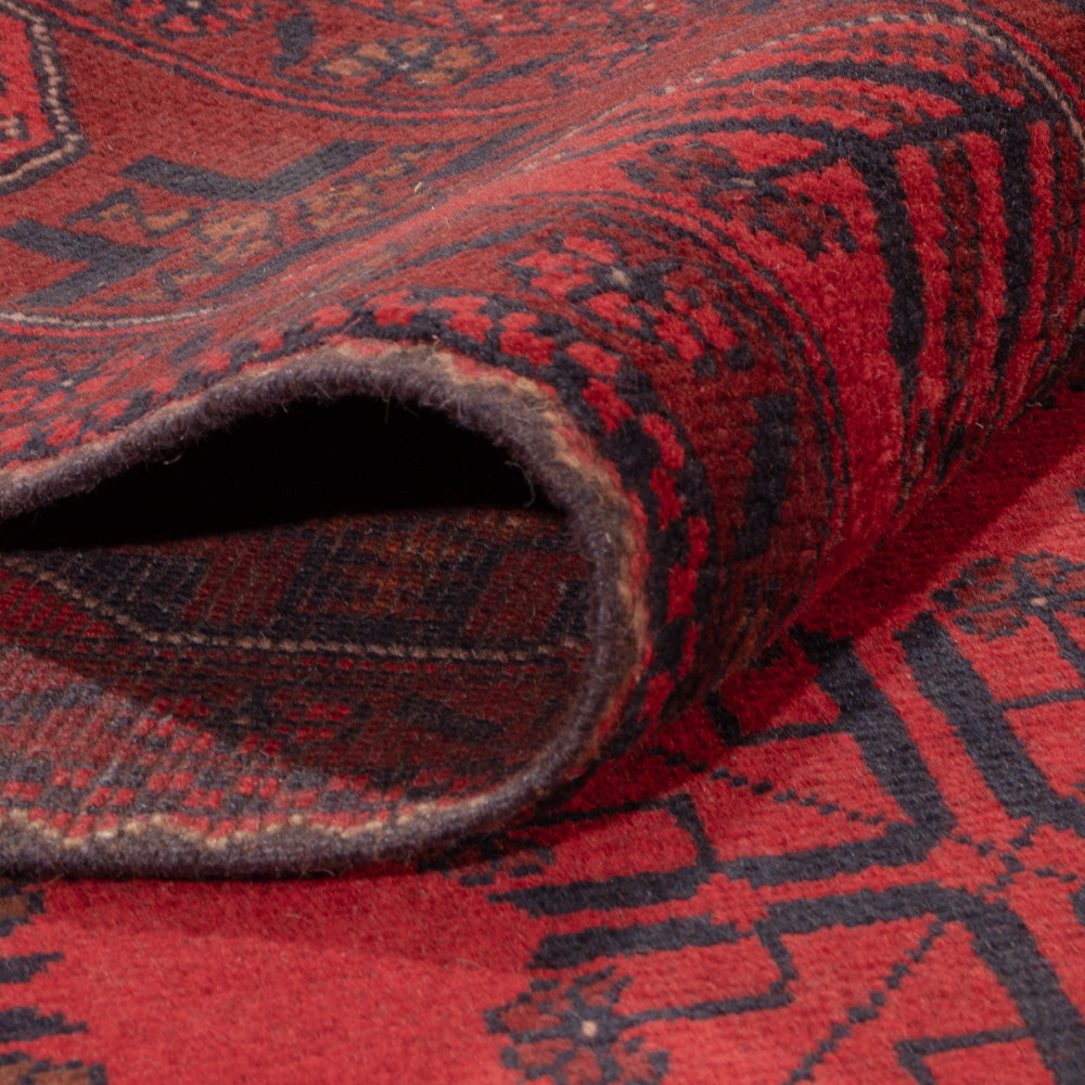 Afghansk matta - Kunduz - 232 x 169 cm - röd