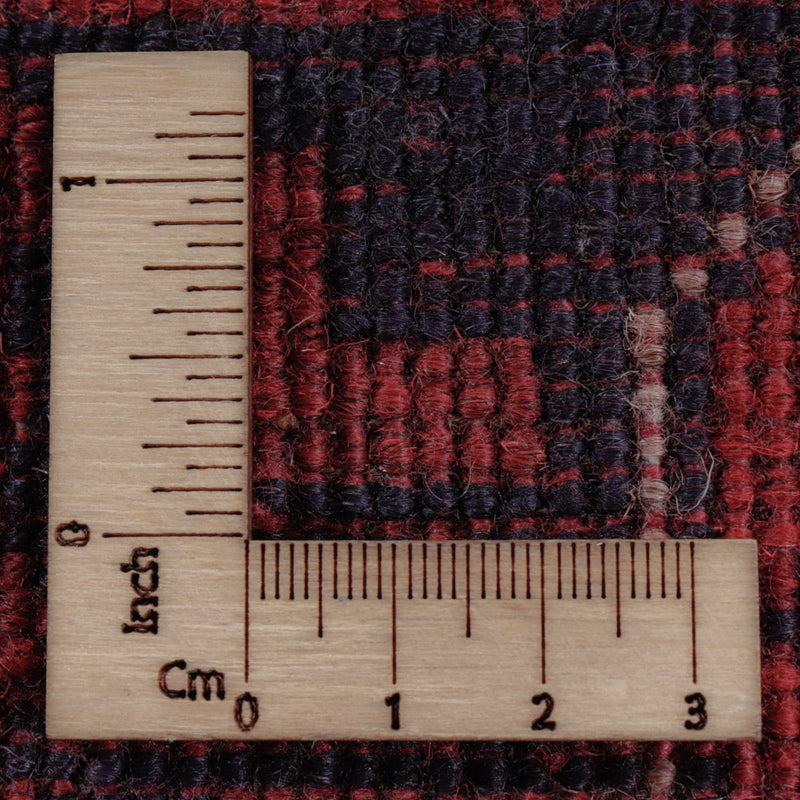 Afghansk matta - Kunduz - 196 x 151 cm - röd