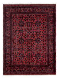 Afghansk matta - Kunduz - 202 x 155 cm - röd