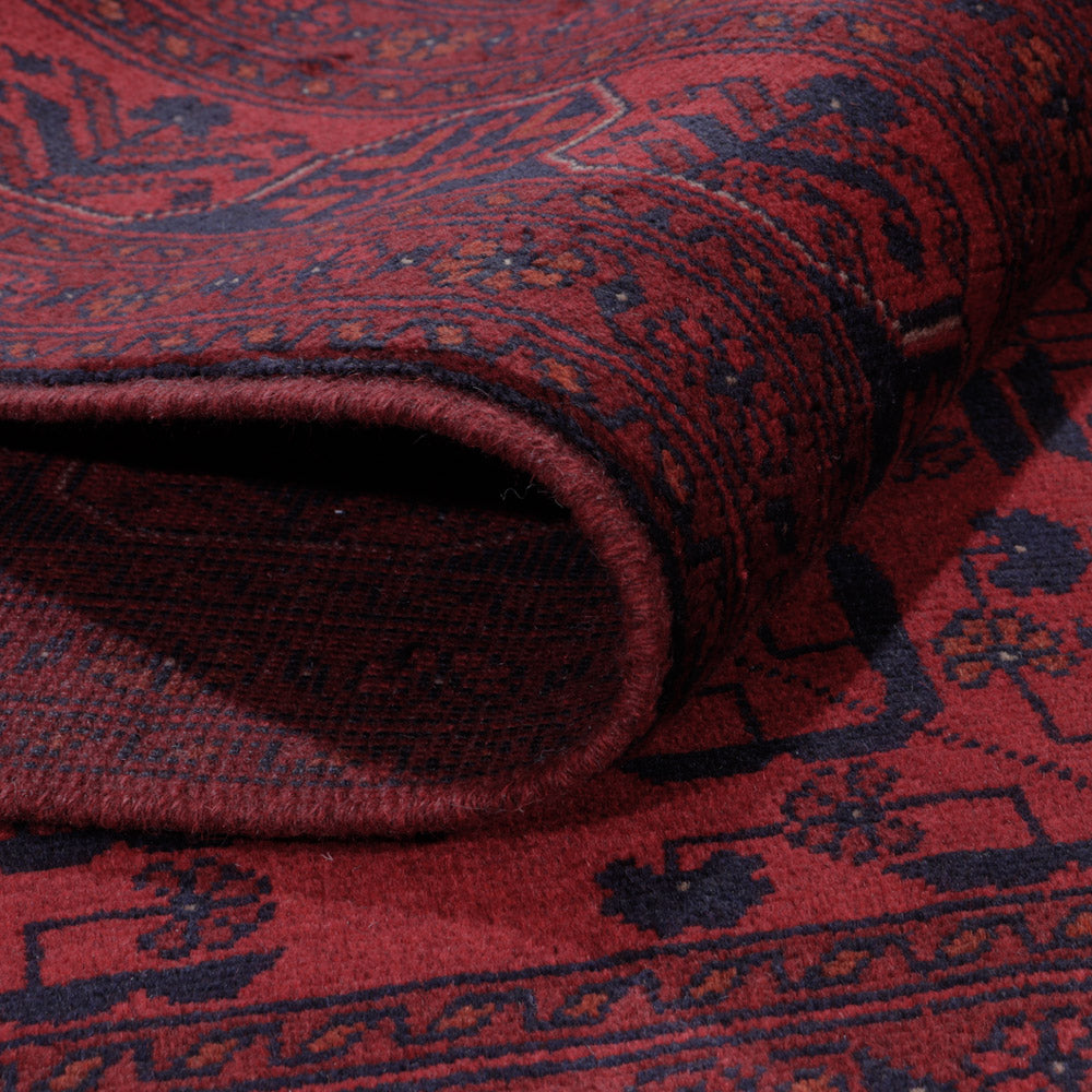 Afghansk matta - Kunduz - 200 x 150 cm - röd