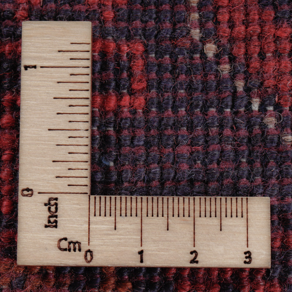 Afghansk matta - Kunduz - 196 x 148 cm - röd