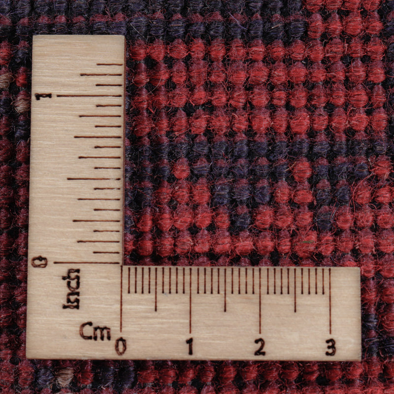 Afghansk matta - Kunduz - 201 x 148 cm - röd