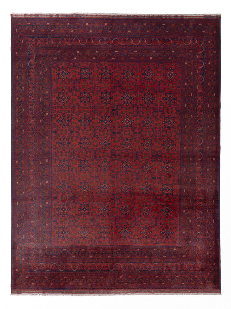 Afghansk matta - Kunduz - 339 x 252 cm - röd