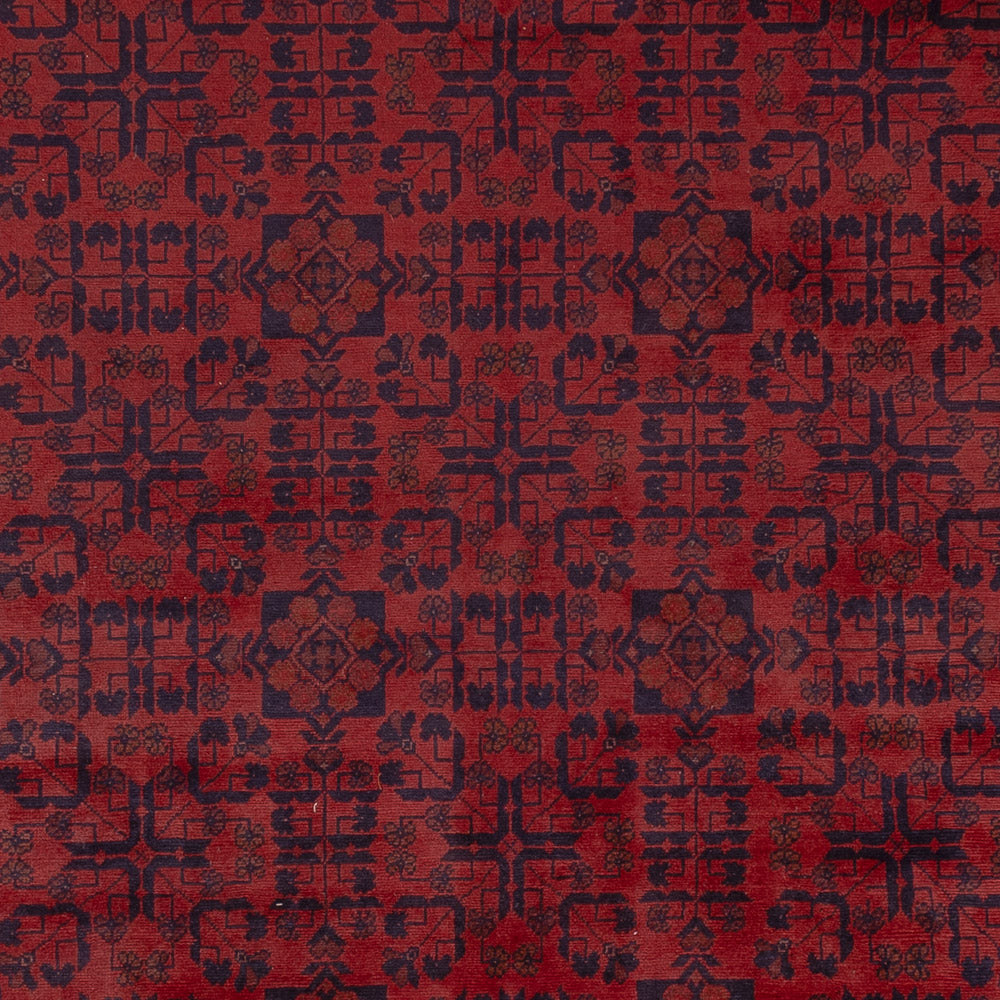 Afghansk matta - Filpa - 347 x 253 cm - röd